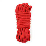 Мотузка Fetish Bondage Rope Red, 10 м, фото 5