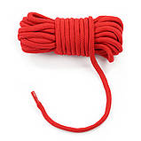 Мотузка Fetish Bondage Rope Red, 10 м, фото 3