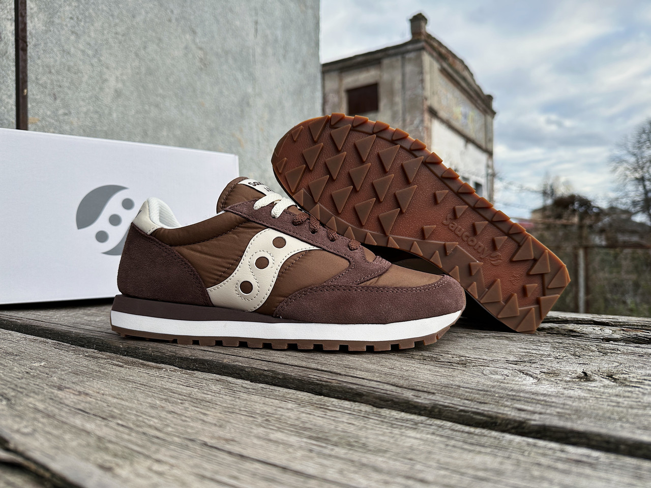 Чоловічі кросівки Saucony Jazz Original 2044-673s Brown коричневі Оригінал