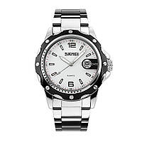 Часы наручные Skmei 0992 Original watch (White stainless steel, 0992SWT) | Мужские наручные часы