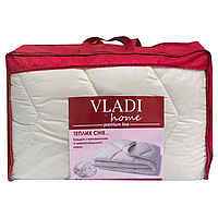 Одеяло стёганое чистошерстяное Полуторное Premium Vladi 140х205
