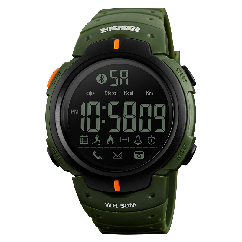 Смарт-часы Skmei 1301 Original watсh (Army Green, 1301AG) | Фитнес-трекер - фото 1 - id-p2012948602