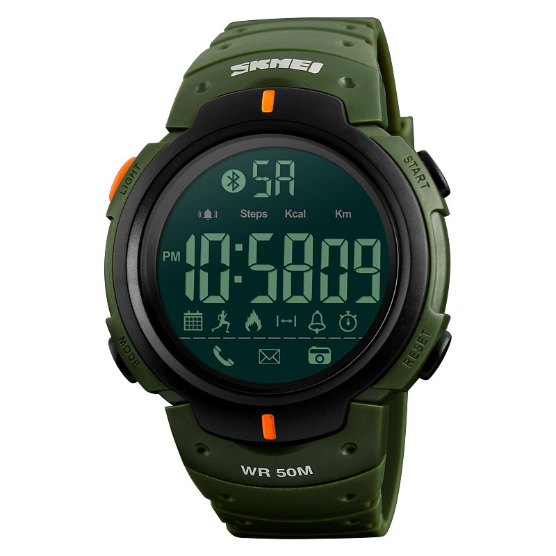 Смарт-часы Skmei 1301 Original watсh (Army Green, 1301AG) | Фитнес-трекер - фото 2 - id-p2012948602