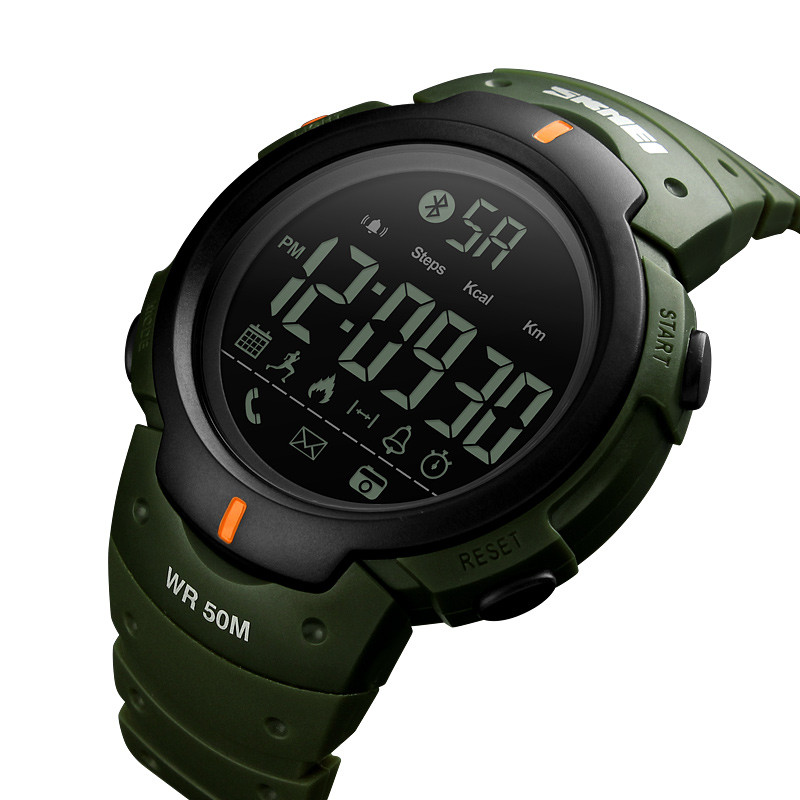 Смарт-часы Skmei 1301 Original watсh (Army Green, 1301AG) | Фитнес-трекер - фото 3 - id-p2012948602