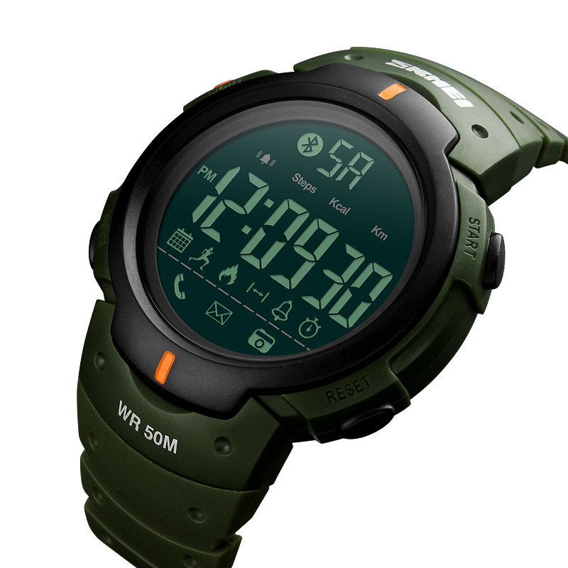 Смарт-часы Skmei 1301 Original watсh (Army Green, 1301AG) | Фитнес-трекер - фото 4 - id-p2012948602