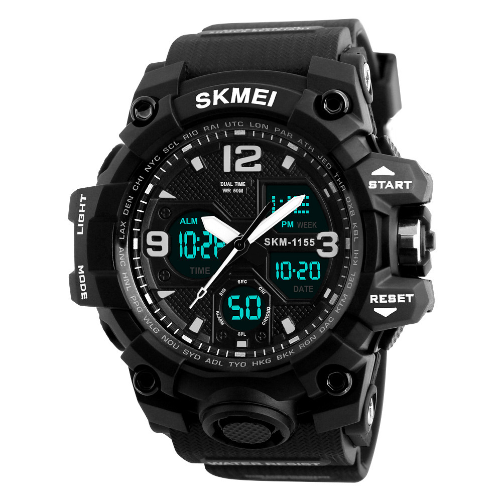 Часы наручные Skmei 1155 Original watсh (Black, 1155BBK) | Наручные часы - фото 4 - id-p2012948613