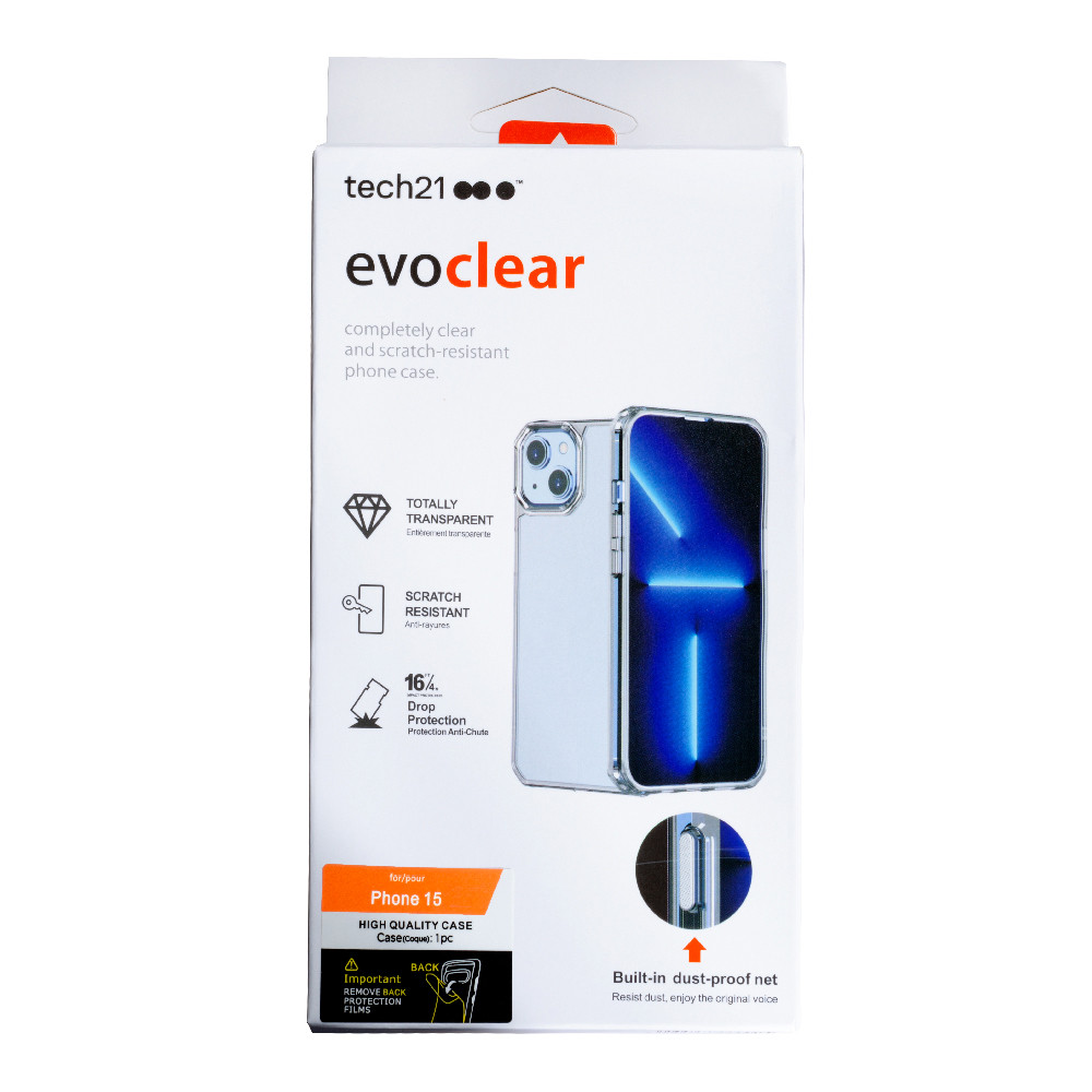 Накладка Evo Clear Apple iPhone 15,  Transparent, фото 1