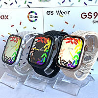 Умные смарт часы Smart Watch GS9 Pro Max 45 mm смарт часы с украинским языком и функцией звонка.