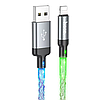 USB кабель для IPhone що світиться apple lightning usb Кабель для швидкої зарядки iphone Usb кабель для айфона, фото 2