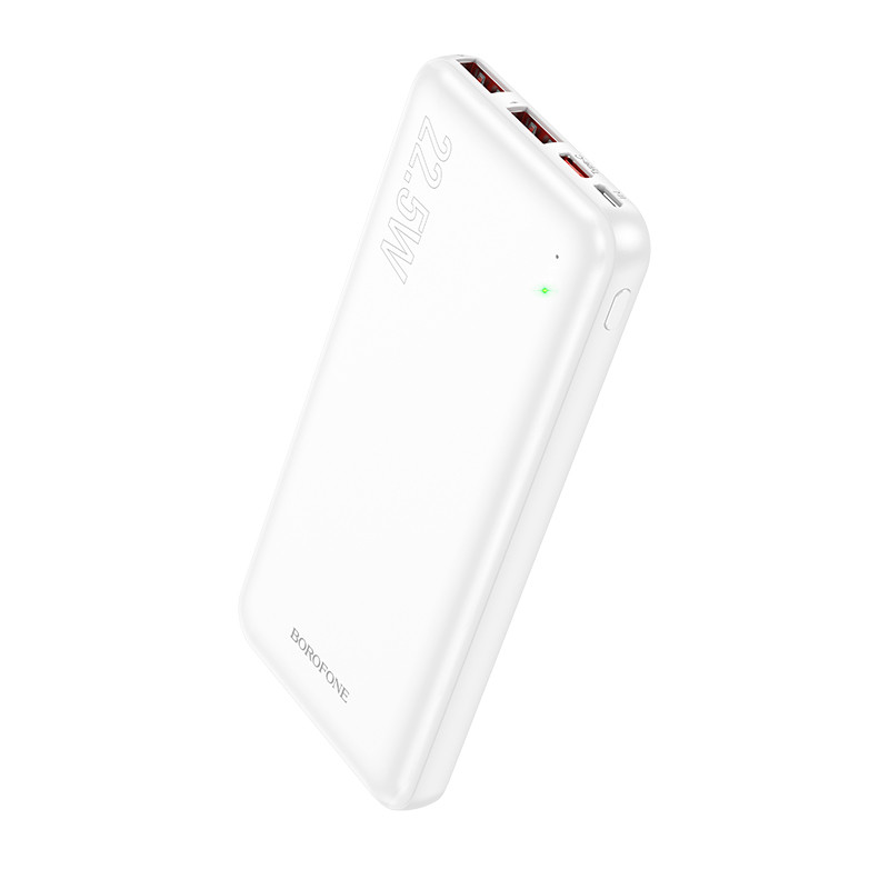 Павербанк повербанк із швидкою зарядкою BOROFONE BJ38 10000mAh |22.5W+PD20W| Білий