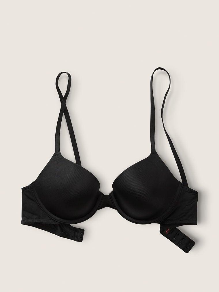 Бюстгальтер без Пуш-ап Victoria's Secret PINK T-Shirt Lightly Lined Bra, Чорний, фото 1