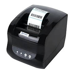 Термопринтер для друку етикеток та чеків Xprinter XP-365B Black N