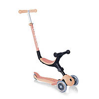 Дитячий самокат з ручкою Globber Go Up Foldable Plus Ecologic Peach (694-506)