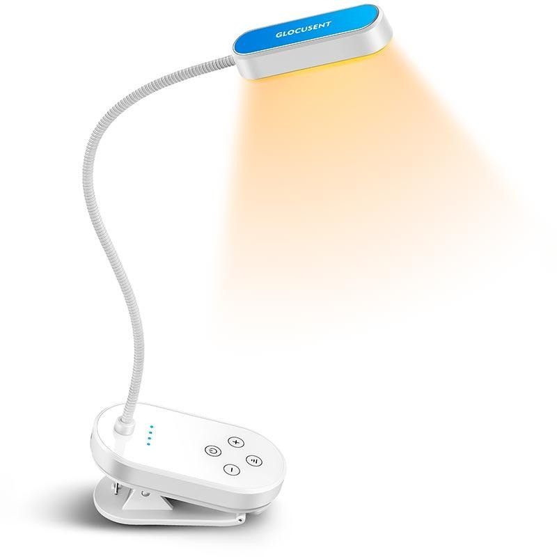 Акумуляторна настільна лампа Glocusent Mini clip-on Book light White (N020051)