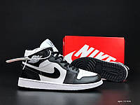 Кроссовки мужские зимние Nike Air Jordan черно-белые, Найк Джордан с мехом, код SD-11906
