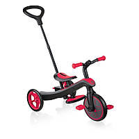 Триколісний велосипед з ручкою Globber Explorer Trike 3в1 New Red