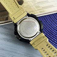Чоловічий наручний тактичний годинник Skmei 1343 Black-Khaki Wristband, фото 7