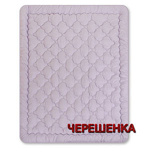 Зимова ковдра Євро розміру 195х210 см стьобана мікрофібра / холофайбер однотонна бузкова, фото 2