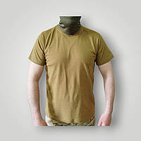 Футболка чоловіча койот однотонна трикотажна літня 44-64р