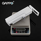 Змішувач для ванни Gappo G3217-8 квадратний колір білий хром, фото 4