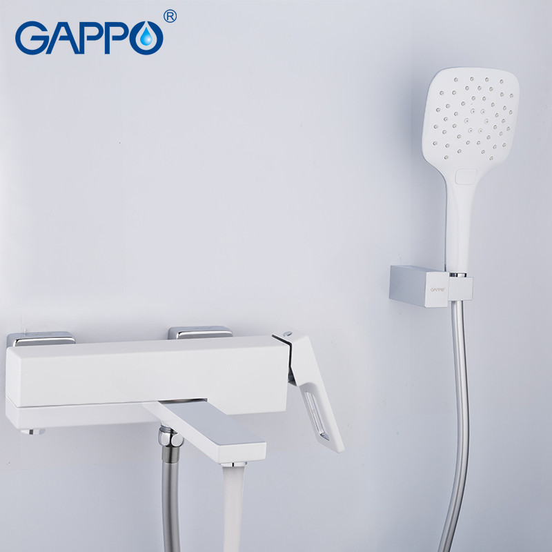 Змішувач для ванни Gappo G3217-8 колір білий хром