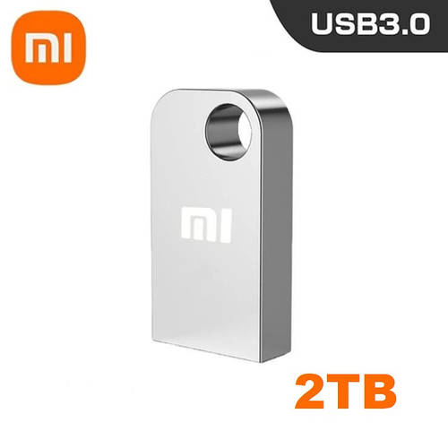 Металевий USB-флеш накопичувач 3.0 Mi 2TB компактний сріблястий (ID ...