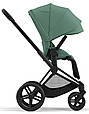 Cybex Priam 4.0 коляска 3 в 1 Leaf Green шасі Matt Black автокрісло Cloud T i-Size, фото 4