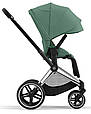 Cybex Priam 4.0 коляска 3 в 1 Leaf Green шасі Chrome Black автокрісло Cloud T i-Size, фото 6