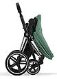 Cybex Priam 4.0 коляска 3 в 1 Leaf Green шасі Chrome Black автокрісло Cloud T i-Size, фото 7