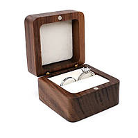 Деревянный футляр для кольца RB-510-C2 коробочка для ювелирных украшений