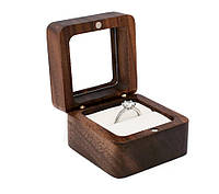 Деревянный футляр для кольца RB-511-C2 коробочка для ювелирных украшений