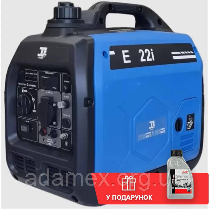 Інверторний бензиновий генератор JJ POWER E22i + олива (2 кВт)