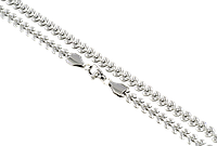 Цепочка Xuping ТТМ Stainless Steel цвет Родий "Плетение Листики" длина 60см х 5мм