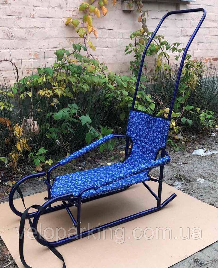 Дитячі складані санчата трансформер "Десна" з ручкою штовхачем (Україна) new 2024