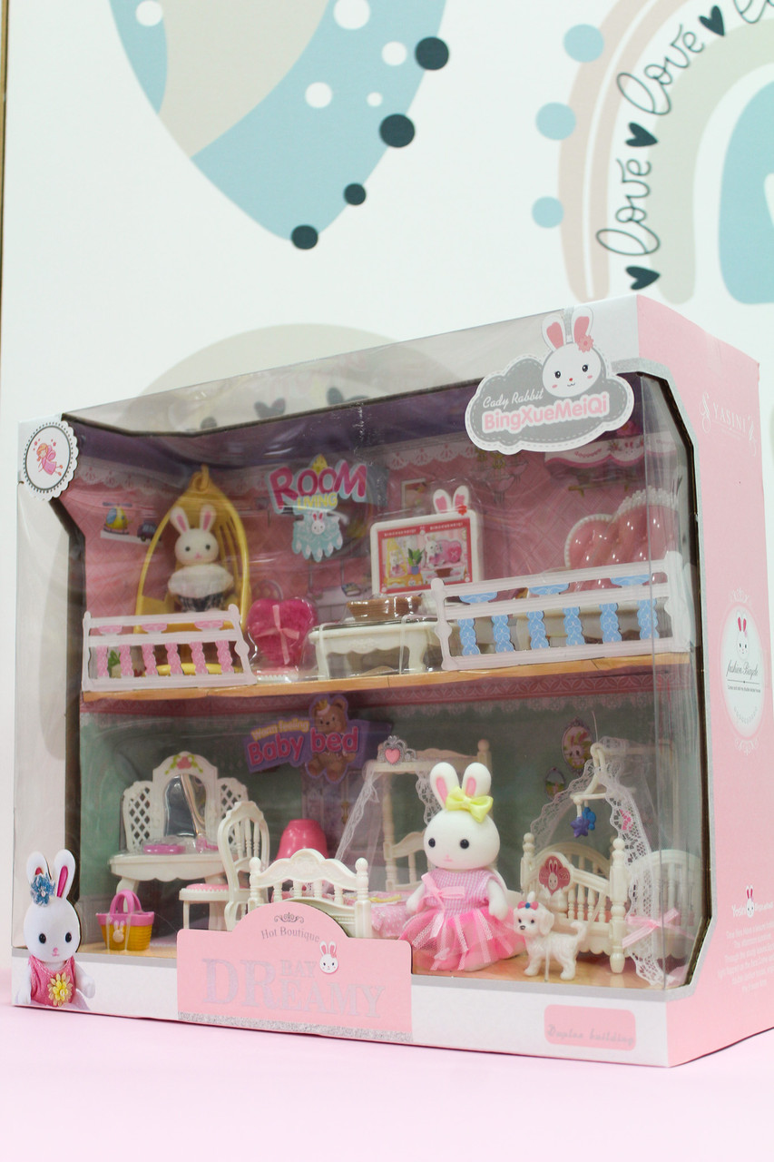Лялькова мебель з зайчиками Кімната 6627, фото 1