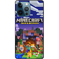 Силіконовий чохол бампер для Iphone 12 Pro з картинкою Майнкрафт Minecraft