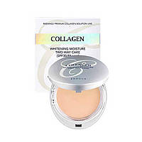 Коллагеновая пудра Enough Collagen 3 in 1 Whitening Moisture Two Way Cake SPF30 №13 с запасным блоком 2*13 g