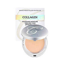 Колагенова пудра Enough Collagen 3 in 1 Whitening Moisture Two Way Cake SPF30 No13 із запасним блоком 2*13 g