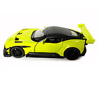 Іграшкова машинка металева Aston Martin Vulcan, астон мартін, салатова, звук, світло, інерція, откр двері, капот, Автоексперт,, фото 2