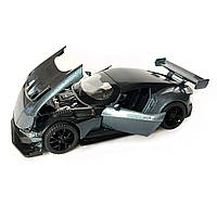 Іграшкова машинка металева Aston Martin Vulcan, астон мартін, сіра, звук, світло, інерція, откр двері, капот, Автоексперт,, фото 5