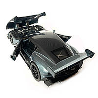 Іграшкова машинка металева Aston Martin Vulcan, астон мартін, сіра, звук, світло, інерція, откр двері, капот, Автоексперт,, фото 6