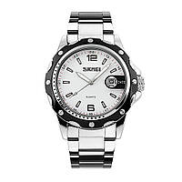 Часы наручные Skmei 0992 Original (White stainless steel, 0992SWT) | Мужские наручные часы (12310-LVR)