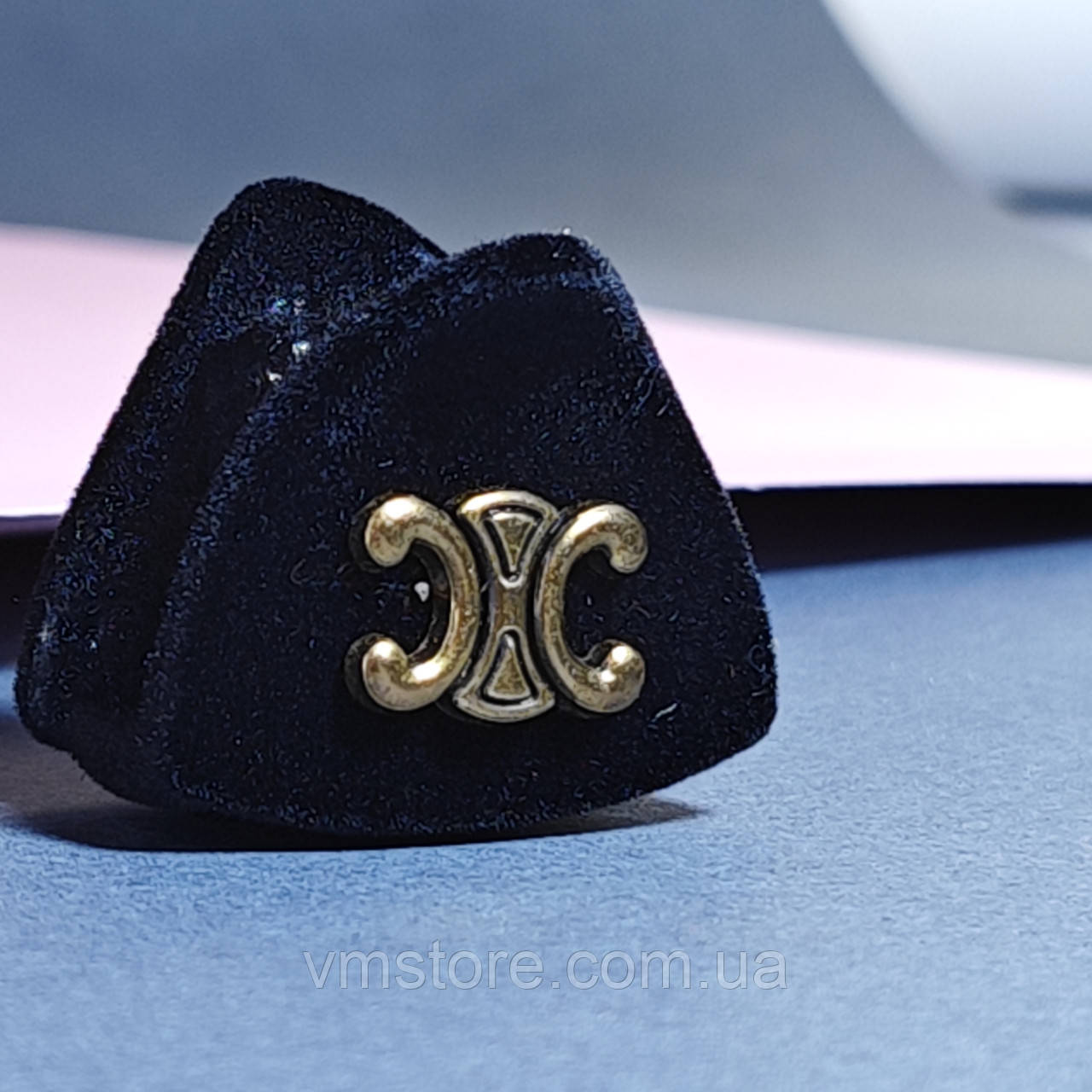 Маленький мінікрабік для волосся, чорний оксамит, довжина 3 см, фото 1