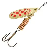 Блешня Mepps Comet Decore gold/red dots 4/8g