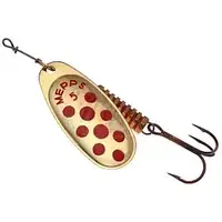Блешня Mepps Comet Decore gold/red dots 5/11g