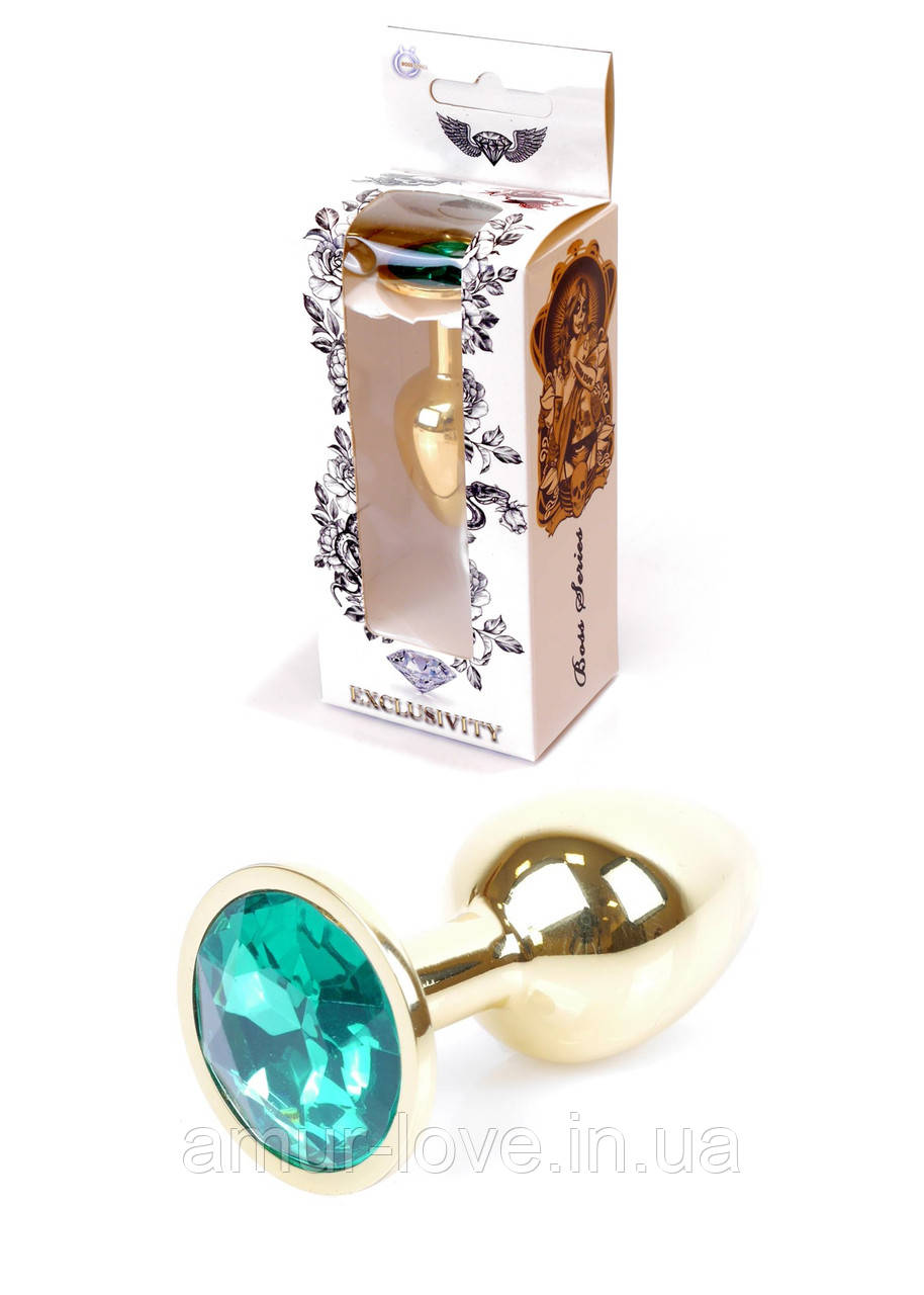 Анальний корок Jewellery Gold PLUG Green