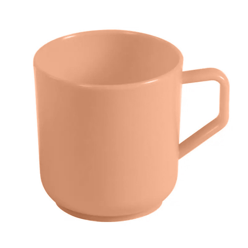 Кухоль чашка пластиковий 400 мл Жовтогарячий