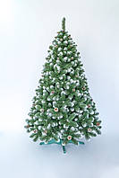 Искусственная елка Рождественская с шишками и калиной 130 см на пластиковой подставке
