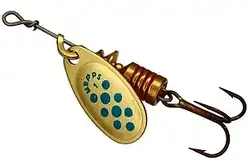 Блешня Mepps Comet Decore gold/blue dots