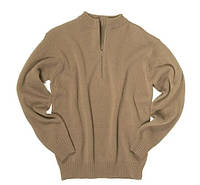 Свитер тактический Mil-Tec SWISS Coyote ARMY SWEATER WITH ZIPPER 10809505-S.solve